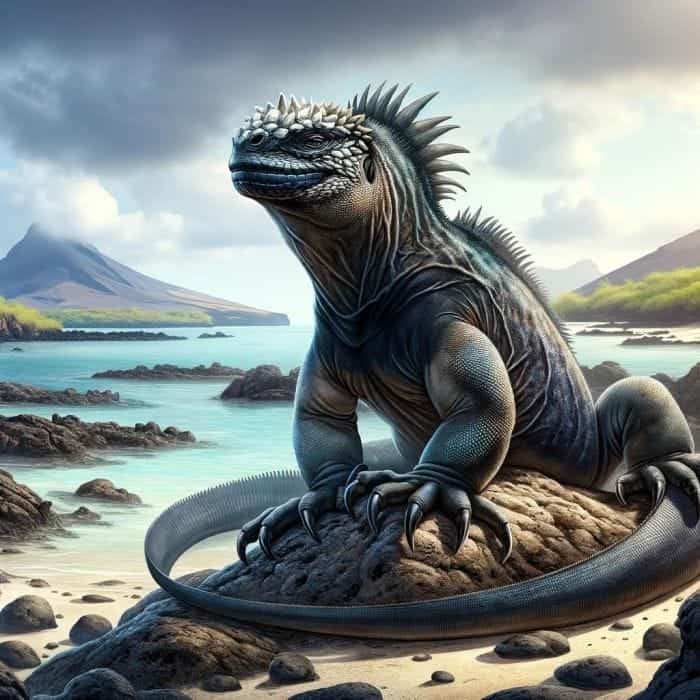 Marine Iguana | Amblyrhynchus cristatus | Characteristics | Fun Facts