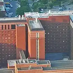 The NIH Clinical Center, where the first gene therapy was given.
