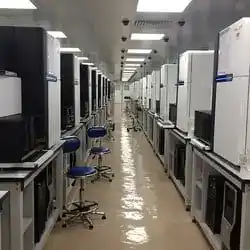A next-generation DNA sequencing instrument.