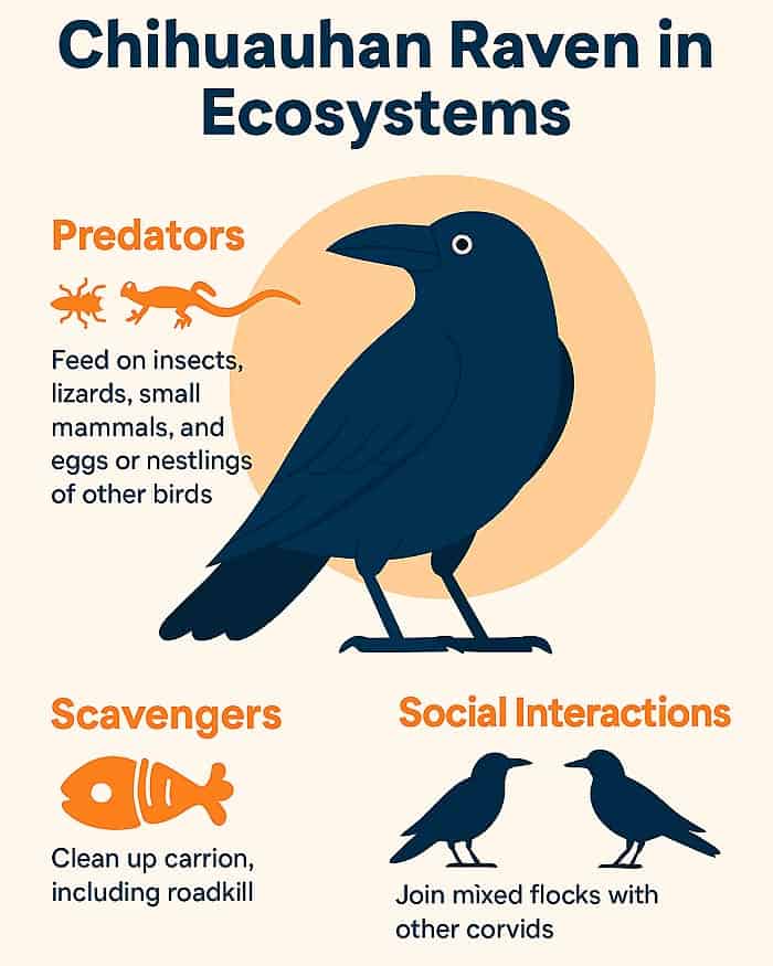 Chihuahuan Raven Interactions with Other Wildlife