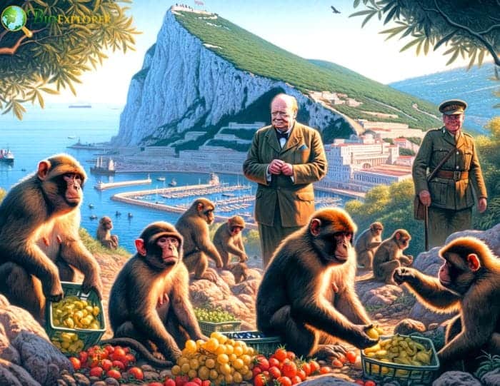 Illustration: Revival Of Hope Winston Churchill Aids Gibraltars Barbary Macaques Illustration: Revival Of Hope Winston Churchill Aids Gibraltars Barbary Macaques