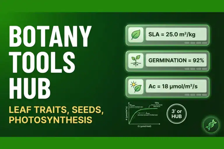 Botany Calculators and Tools