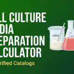 Cell Culture Media Preparation Calculator