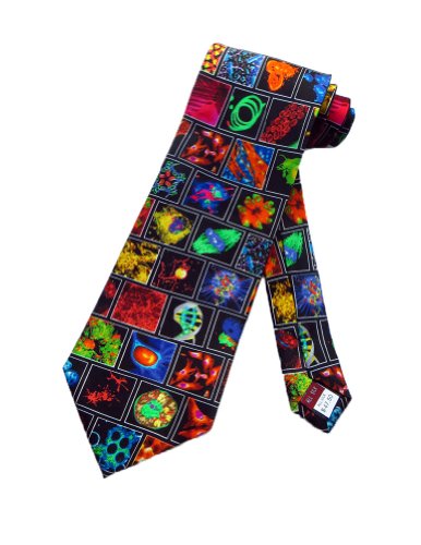 Museum Artifacts Mens Microbiology Medicine Necktie - Black - One Size Neck Tie