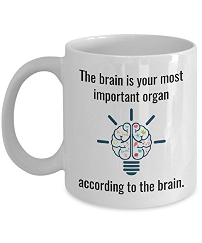 Funny Neuroscientist Mug – The Brain is Your Most Important Organ – Joke Neuroscience Coffee Cup Gag Gift - Neurology Doctor Neurosurgeon Scientist