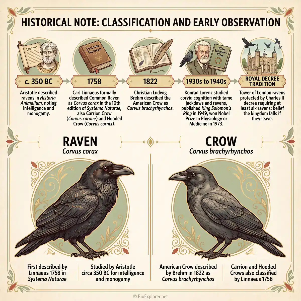 Raven and Crow Classification and Early Observation Differences