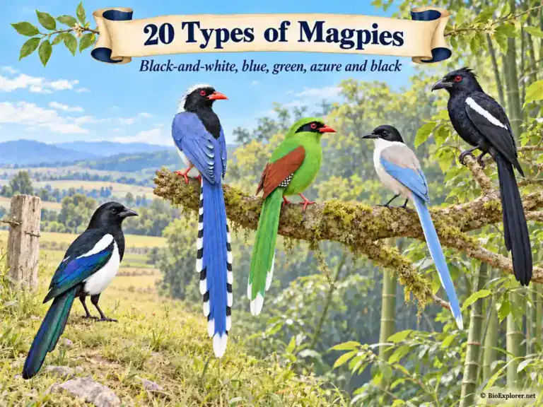 20 Types of Magpies: Every Magpie in the Crow Family