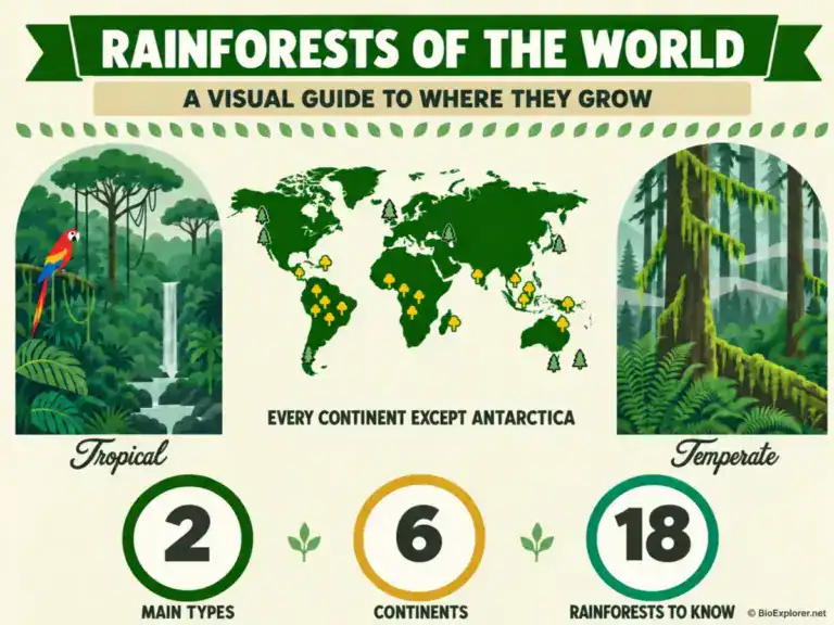 Rainforests of the World: 18 Famous Rainforests and Where They Grow